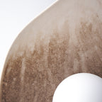 Applique murale en céramique blanc crème