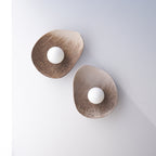 Applique murale en céramique blanc crème