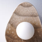 Lámpara de pared/aplique de cerámica color blanco crema