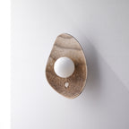 Lámpara de pared/aplique de cerámica color blanco crema