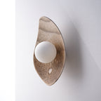 Lámpara de pared/aplique de cerámica color blanco crema