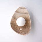 Lámpara de pared/aplique de cerámica color blanco crema