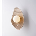 Lámpara de pared/aplique de cerámica color blanco crema