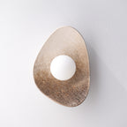 Lámpara de pared/aplique de cerámica color blanco crema