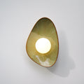 Handmade Lush Green Ceramic Wall Light / Sconce