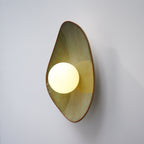 Handmade Lush Green Ceramic Wall Light / Sconce