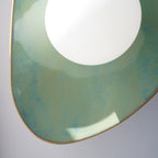 Handmade Set of 2 Ocean Blue Ceramic Wall Sconce / Wall Light