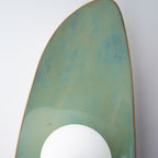 Handmade Set of 2 Ocean Blue Ceramic Wall Sconce / Wall Light
