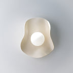 Handmade Creamy Nude Ceramic Wall Light / Wall Sconce
