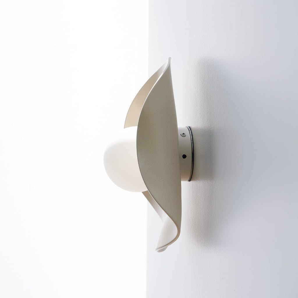 Handmade Creamy Nude Ceramic Wall Light / Wall Sconce