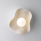 Handmade Creamy Nude Ceramic Wall Light / Wall Sconce