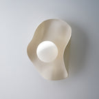 Handmade Creamy Nude Ceramic Wall Light / Wall Sconce