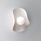 Creamy Matte White Ceramic Wall Light / Sconce
