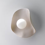 Creamy Matte White Ceramic Wall Light / Sconce