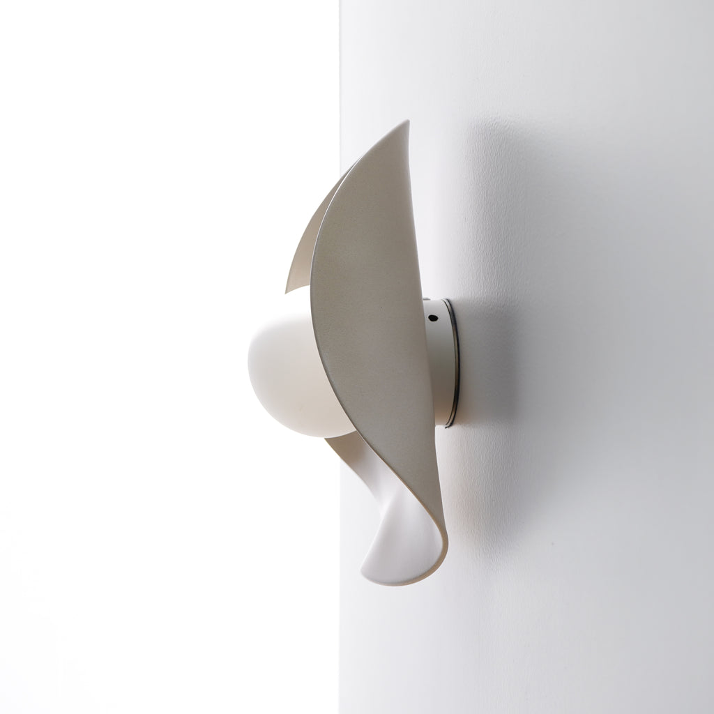 Creamy Matte White Ceramic Wall Light / Sconce
