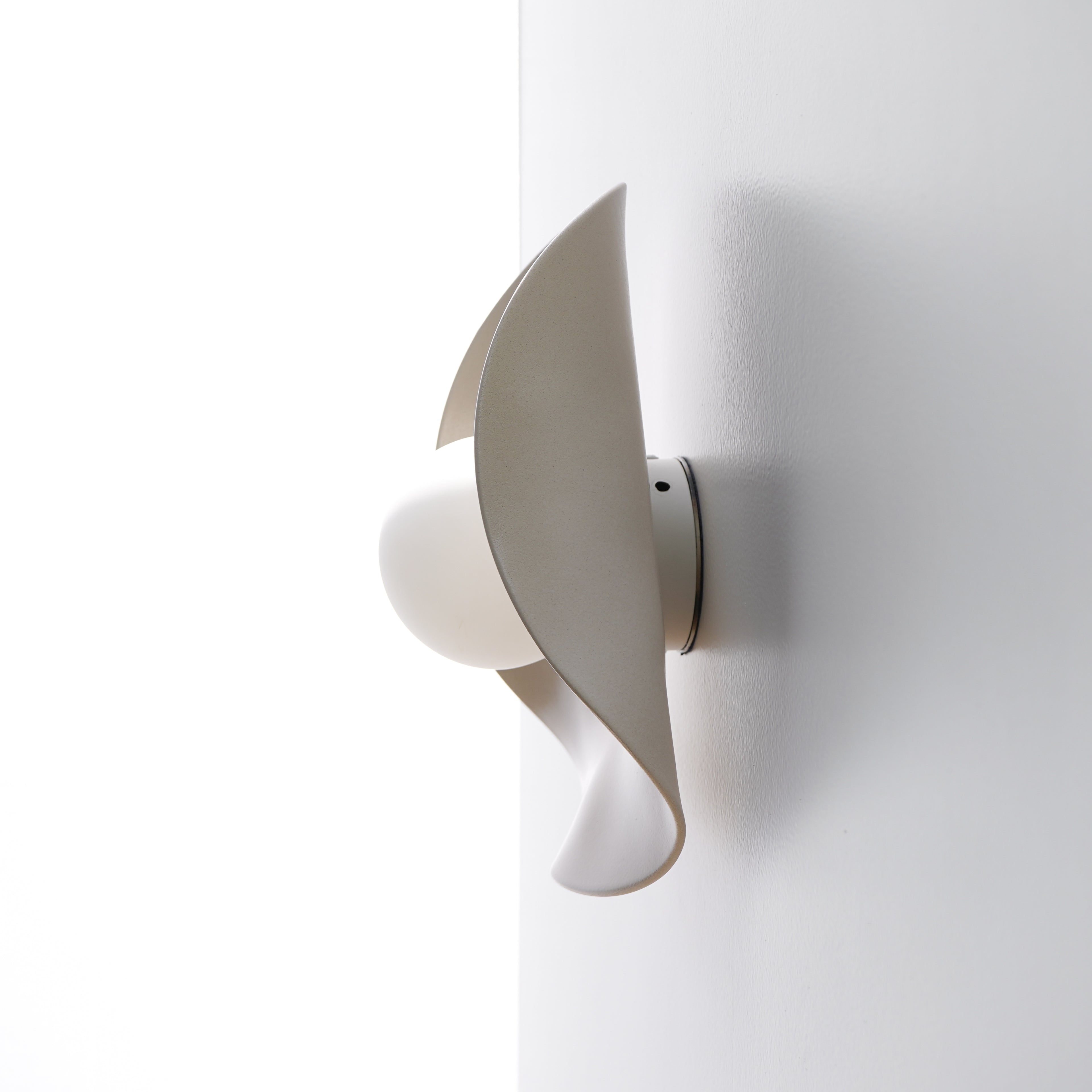 Creamy Matte White Ceramic Wall Light / Sconce