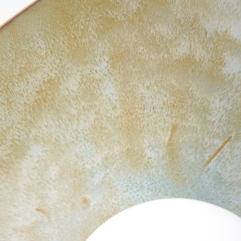 Ceramic Wall Light in Olive Green / Wall Sconce
