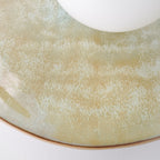 Ceramic Wall Light in Olive Green / Wall Sconce
