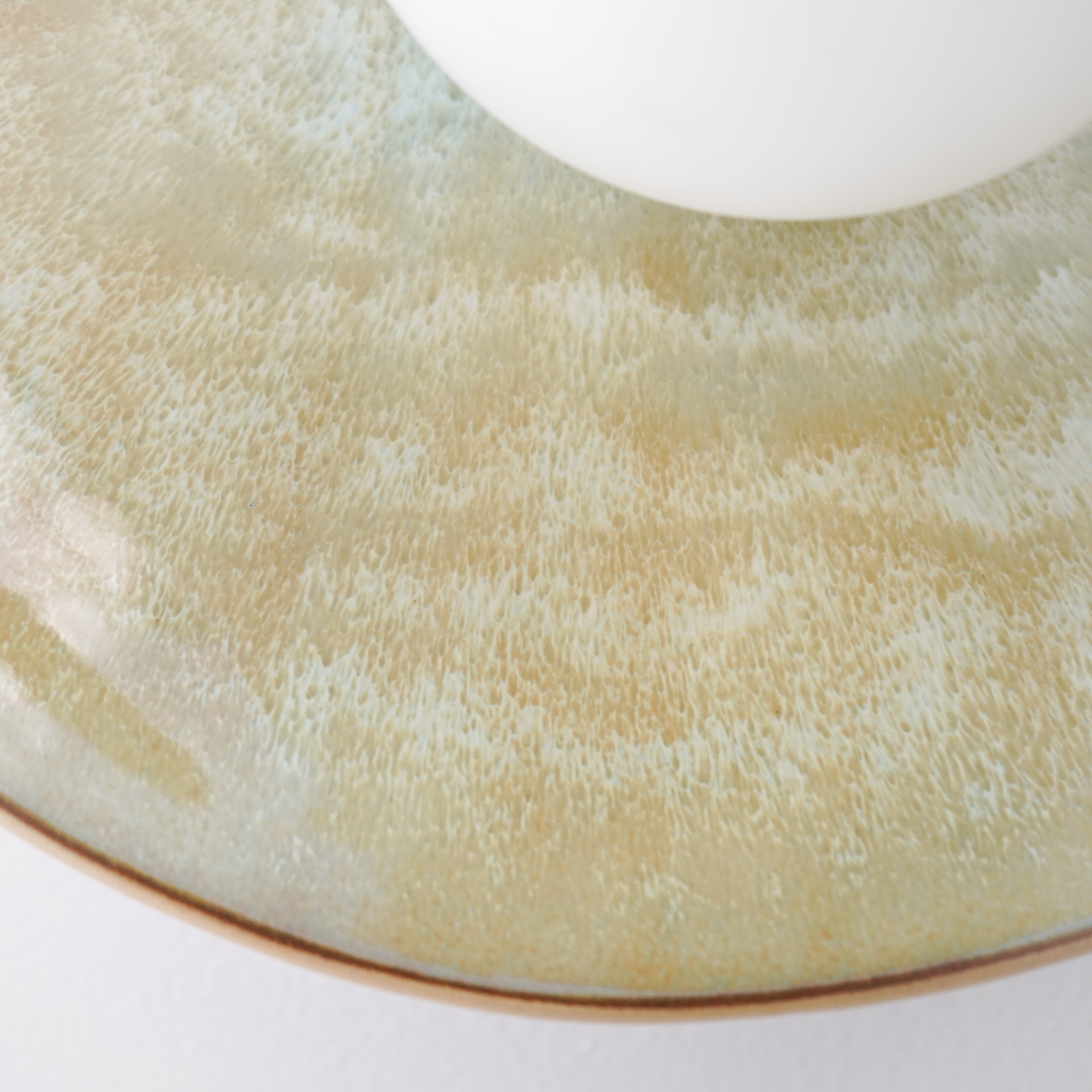 Ceramic Wall Light in Olive Green / Wall Sconce