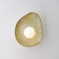 Ceramic Wall Light in Olive Green / Wall Sconce