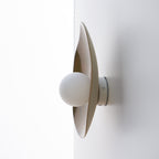 Rustic Honey Brown Ceramic Wall Light / Sconce