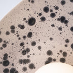 Aplique de pared/lámpara de pared de cerámica azul oscuro hecha a mano