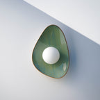 Handmade Ocean Blue Ceramic Wall Sconce / Wall Light