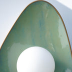 Handmade Ocean Blue Ceramic Wall Sconce / Wall Light