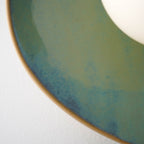 Handmade Ocean Blue Ceramic Wall Sconce / Wall Light