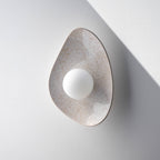 Pearl White Speckle Ceramic Wall Lamp / Sconce