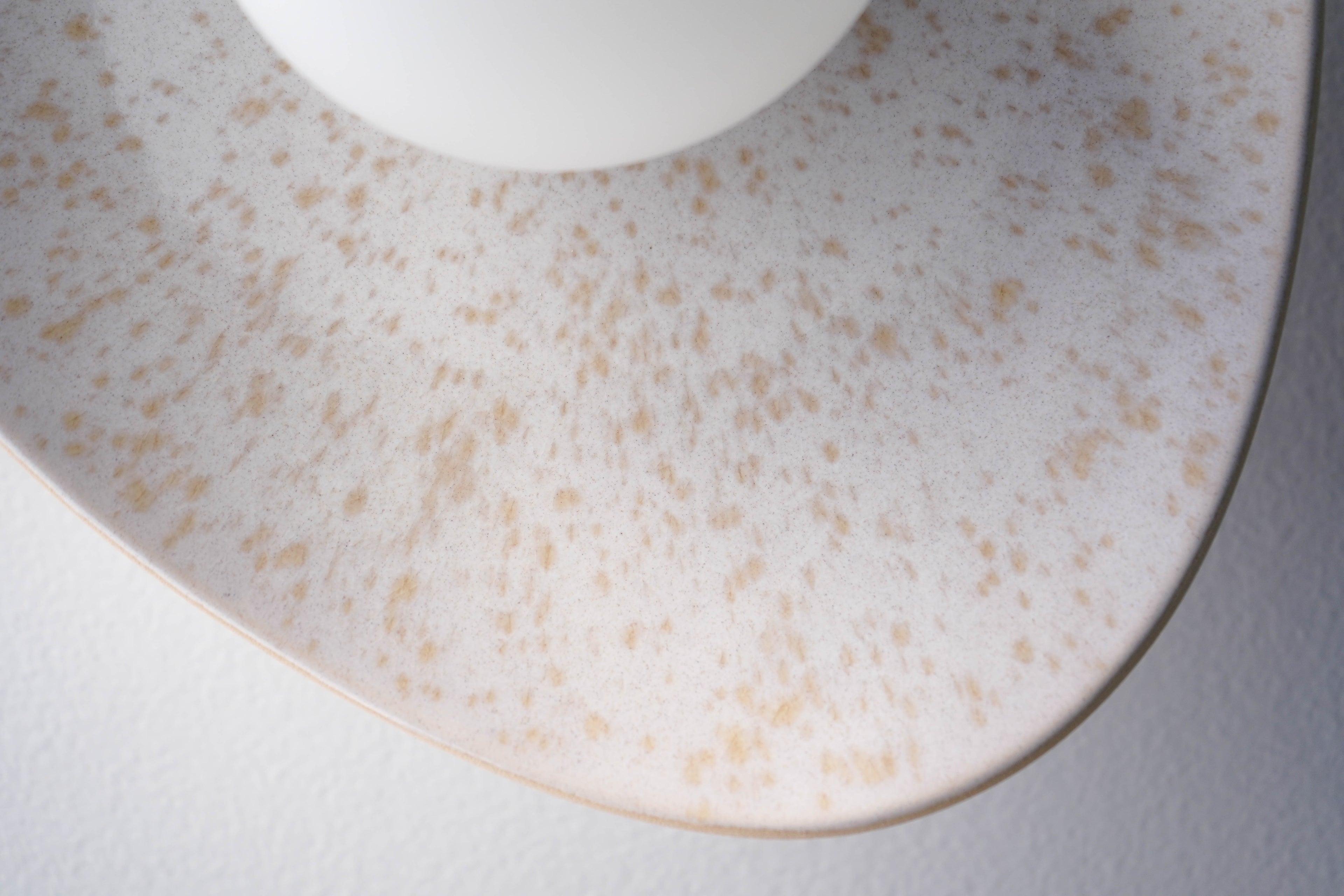 Pearl White Speckle Ceramic Wall Lamp / Sconce