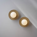Aplique de pared/lámpara de pared de cerámica beige hecha a mano