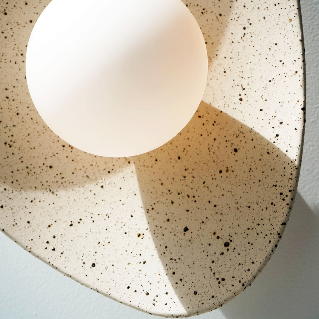 Speckled Ceramic Wall Light / Sconce