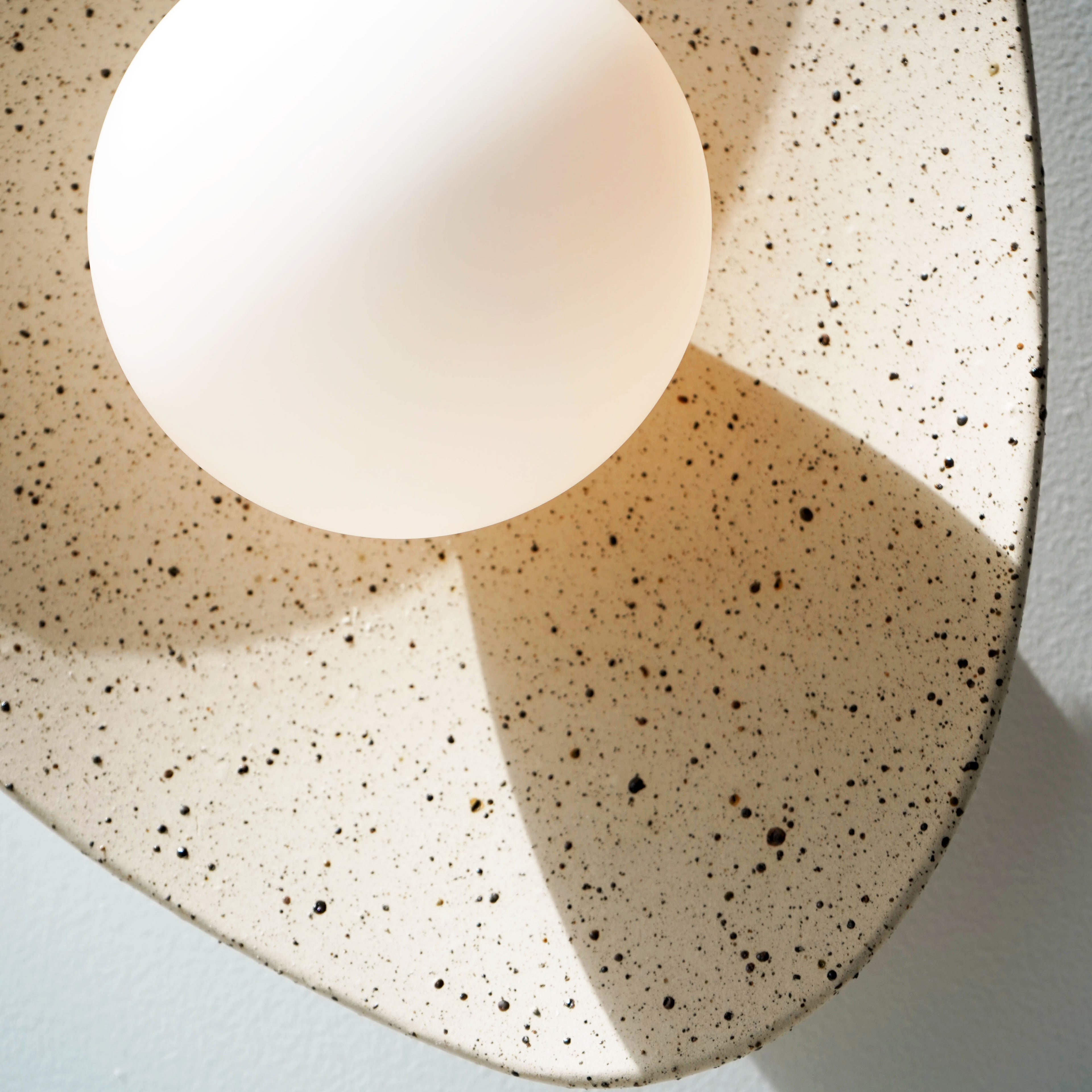 Speckled Ceramic Wall Light / Sconce