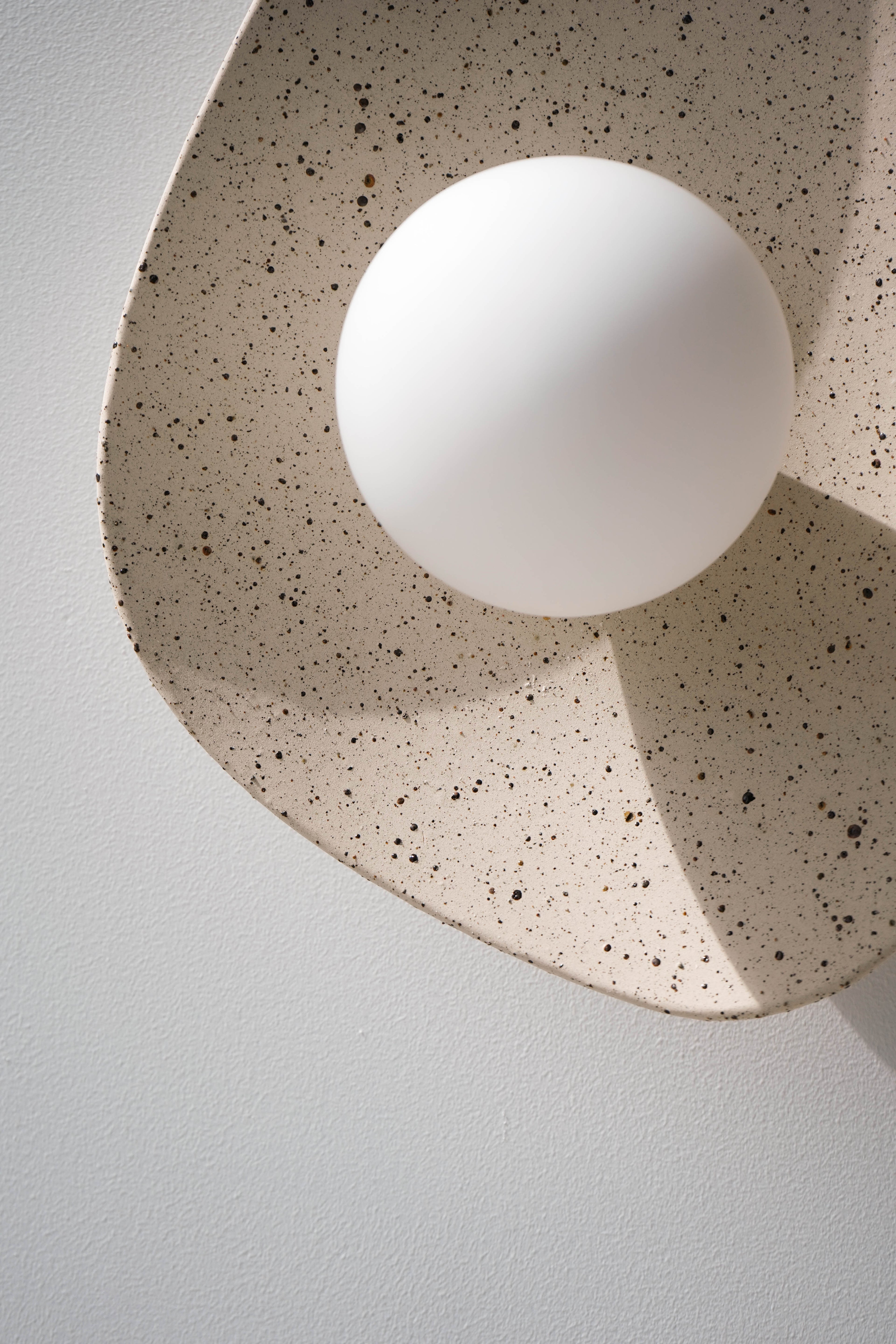 Speckled Ceramic Wall Light / Sconce