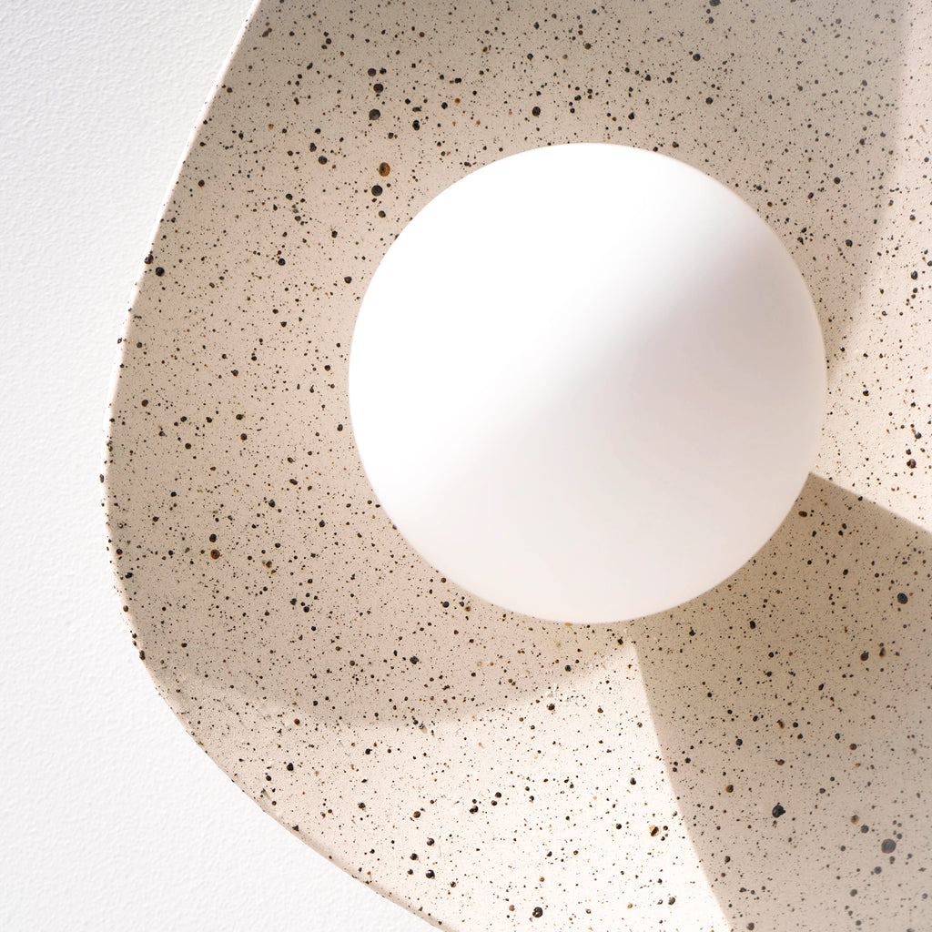 Speckled Ceramic Wall Light / Sconce