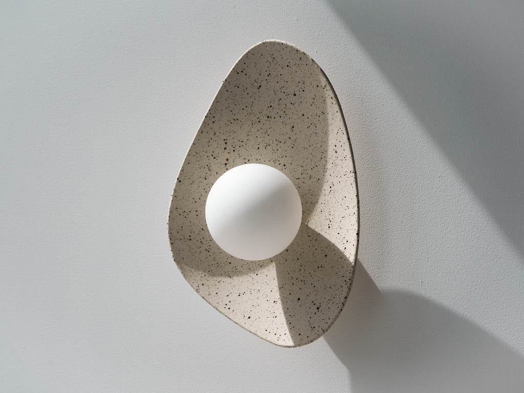 Speckled Ceramic Wall Light / Sconce