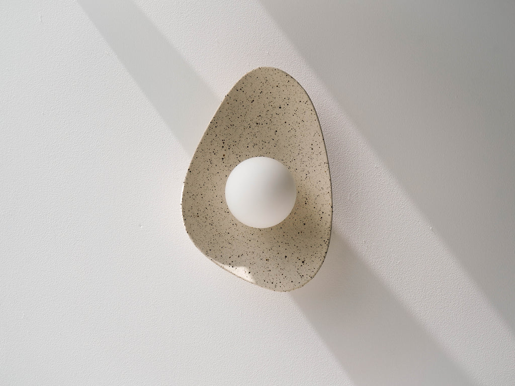 Speckled Ceramic Wall Light / Sconce