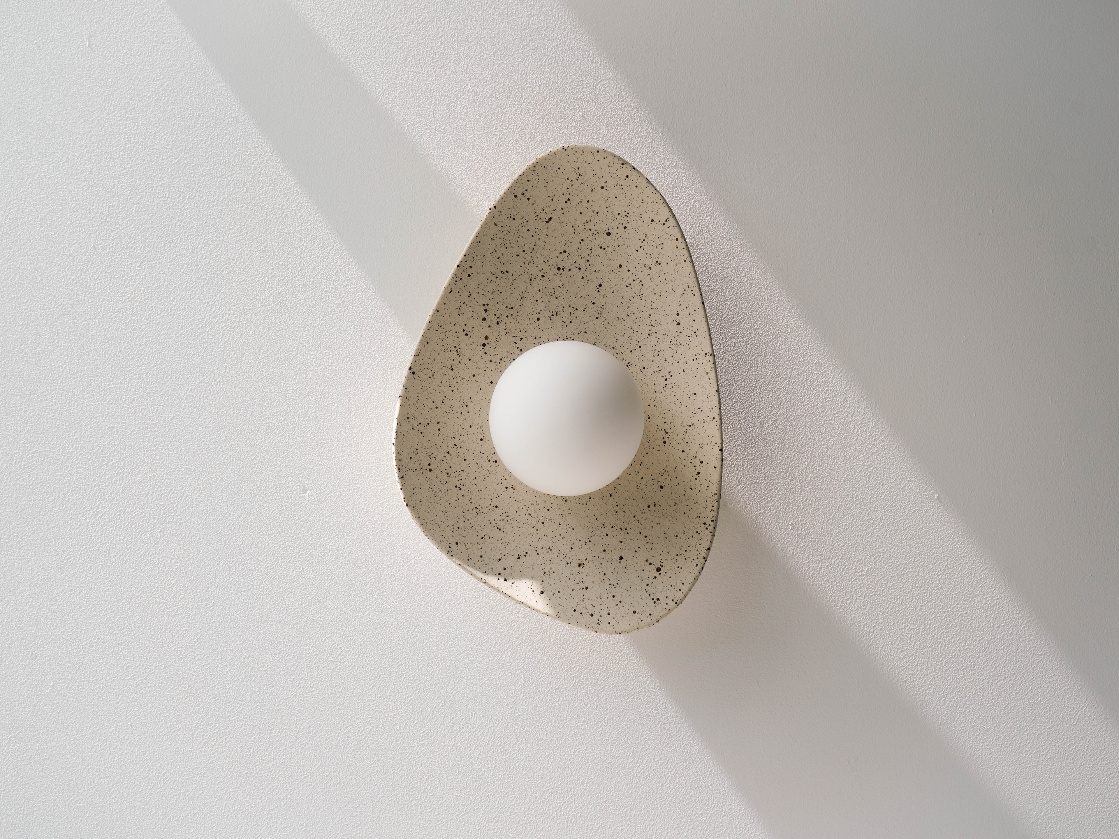 Speckled Ceramic Wall Light / Sconce