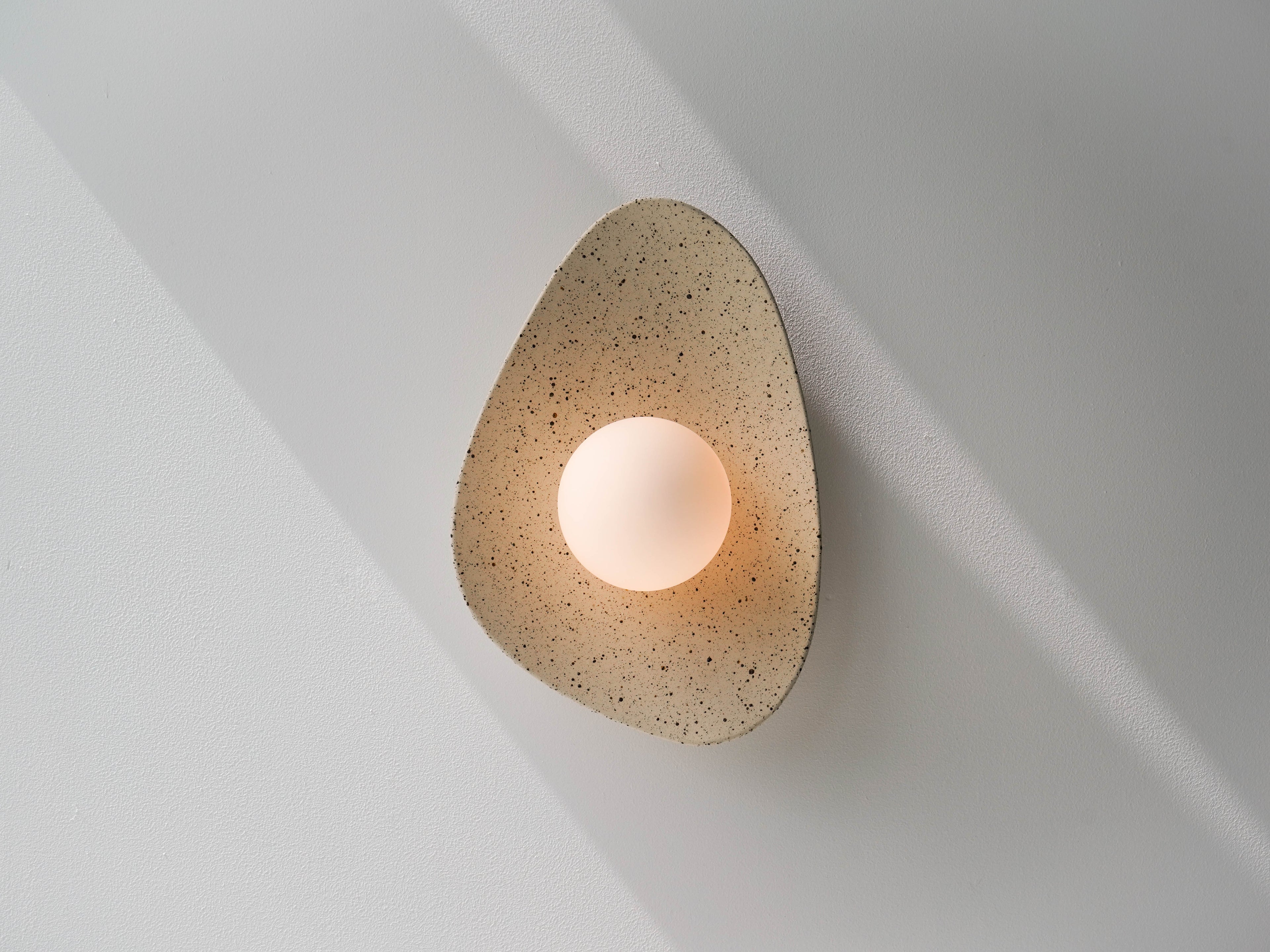 Speckled Ceramic Wall Light / Sconce