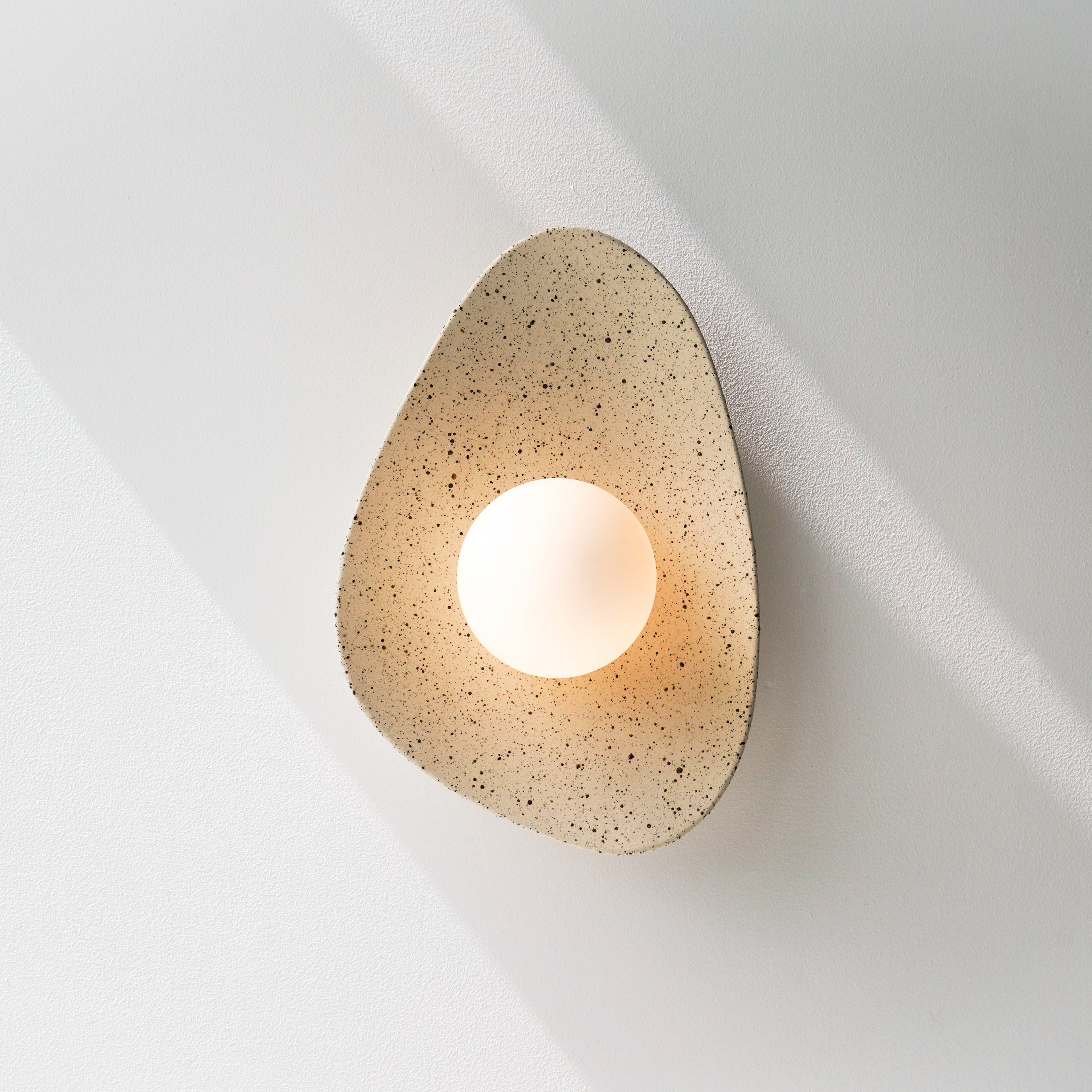 Speckled Ceramic Wall Light / Sconce