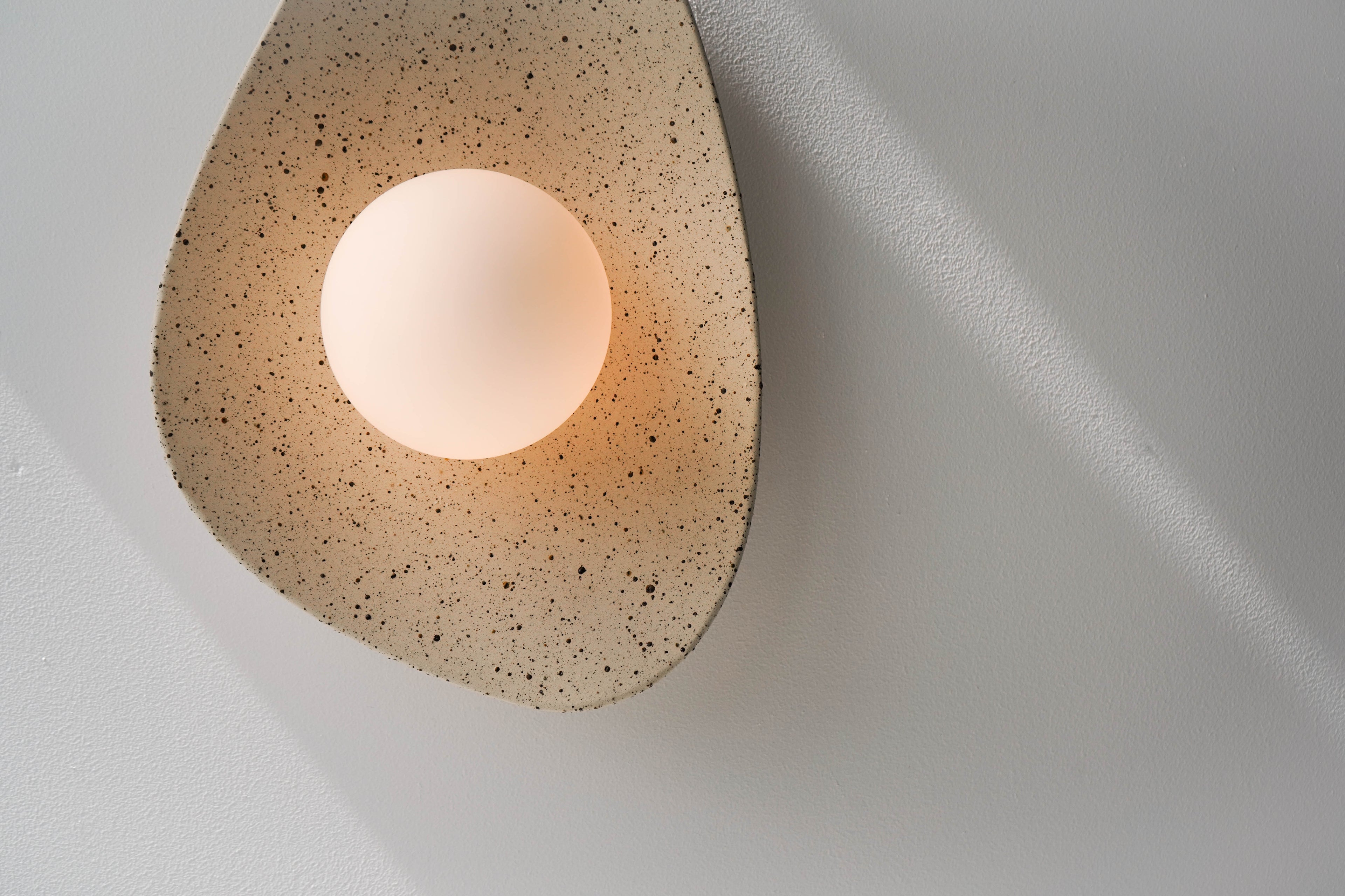 Speckled Ceramic Wall Light / Sconce