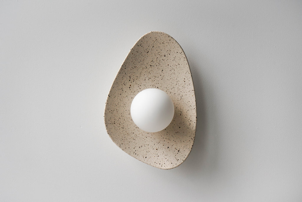 Speckled Ceramic Wall Light / Sconce