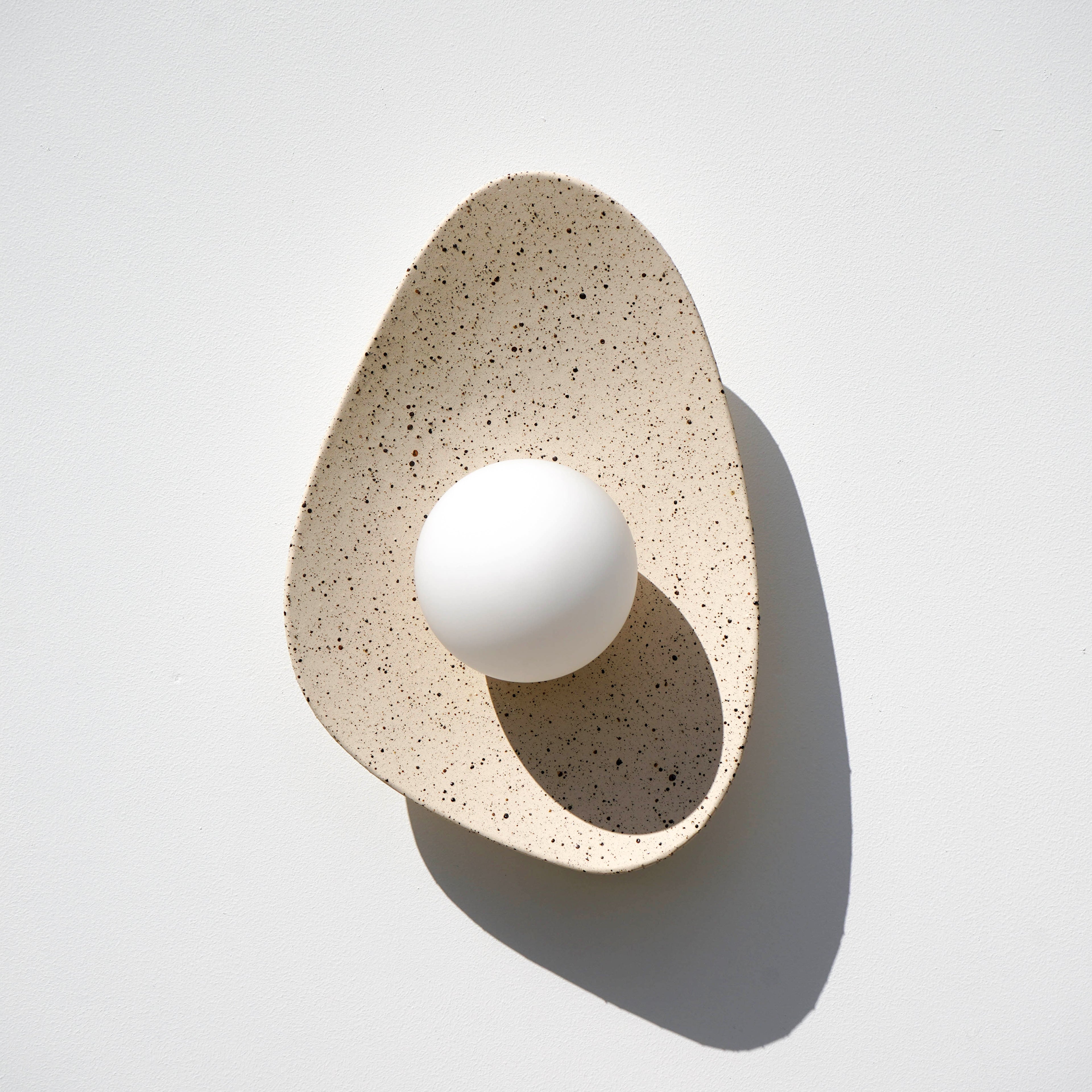 Speckled Ceramic Wall Light / Sconce