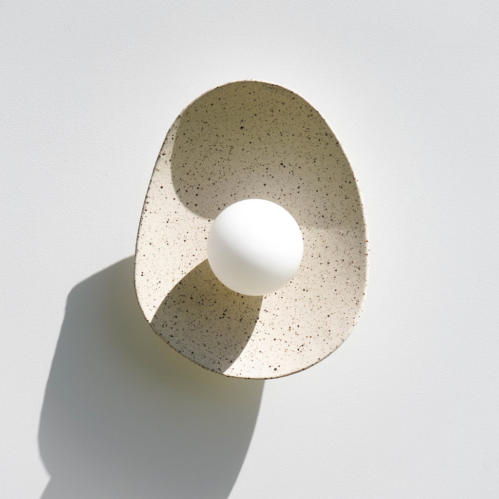 Speckled Ceramic Wall Light / Sconce