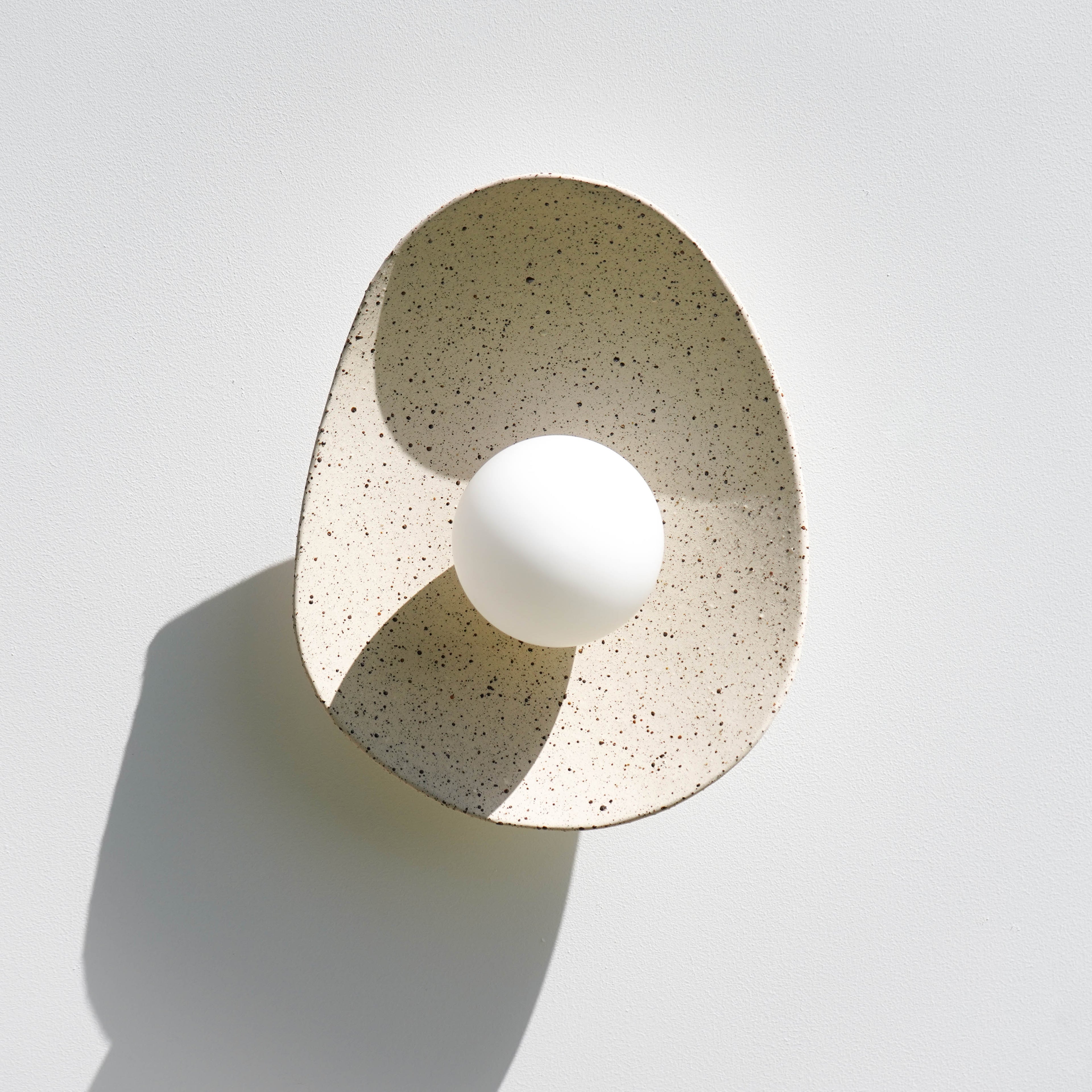Speckled Ceramic Wall Light / Sconce