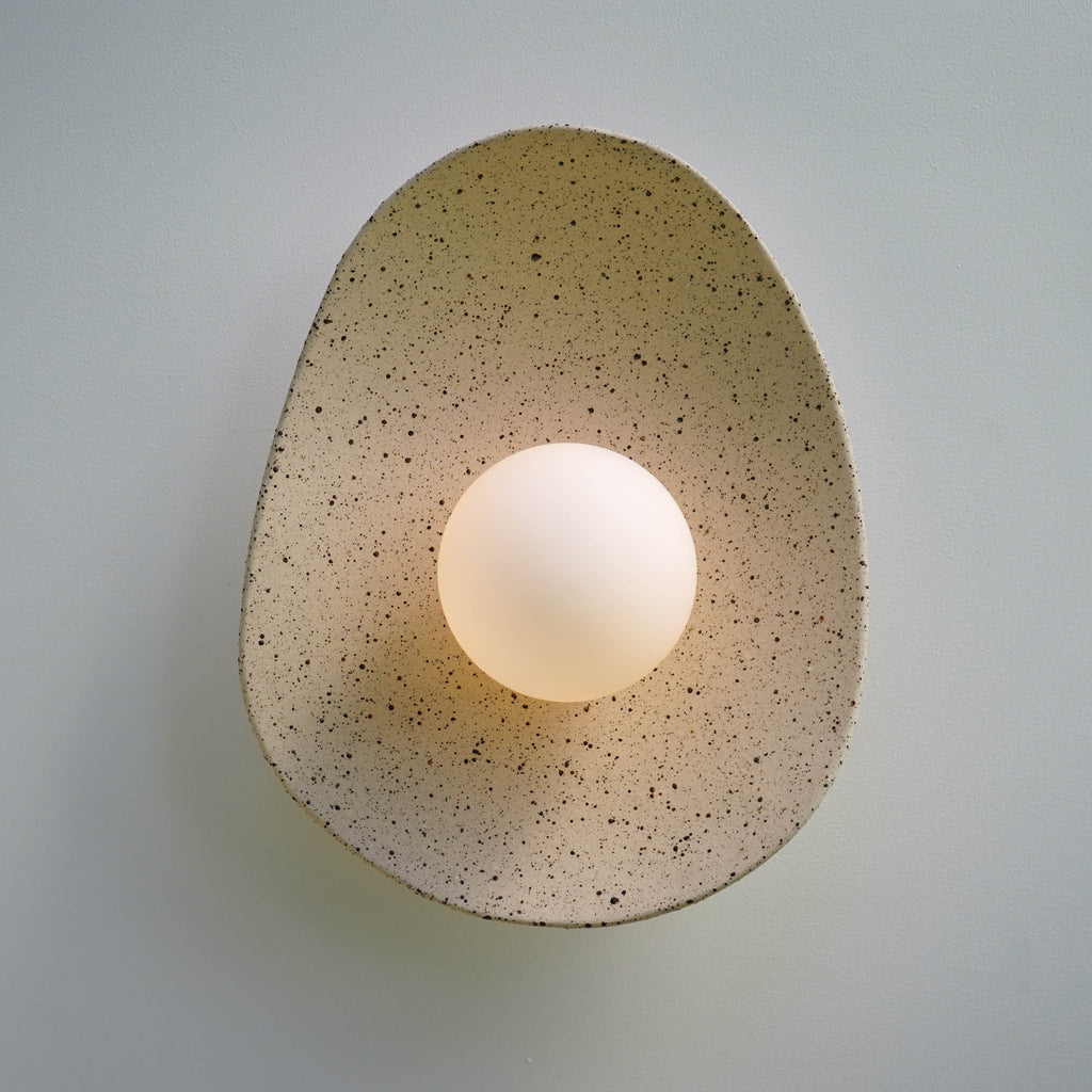 Speckled Ceramic Wall Light / Sconce