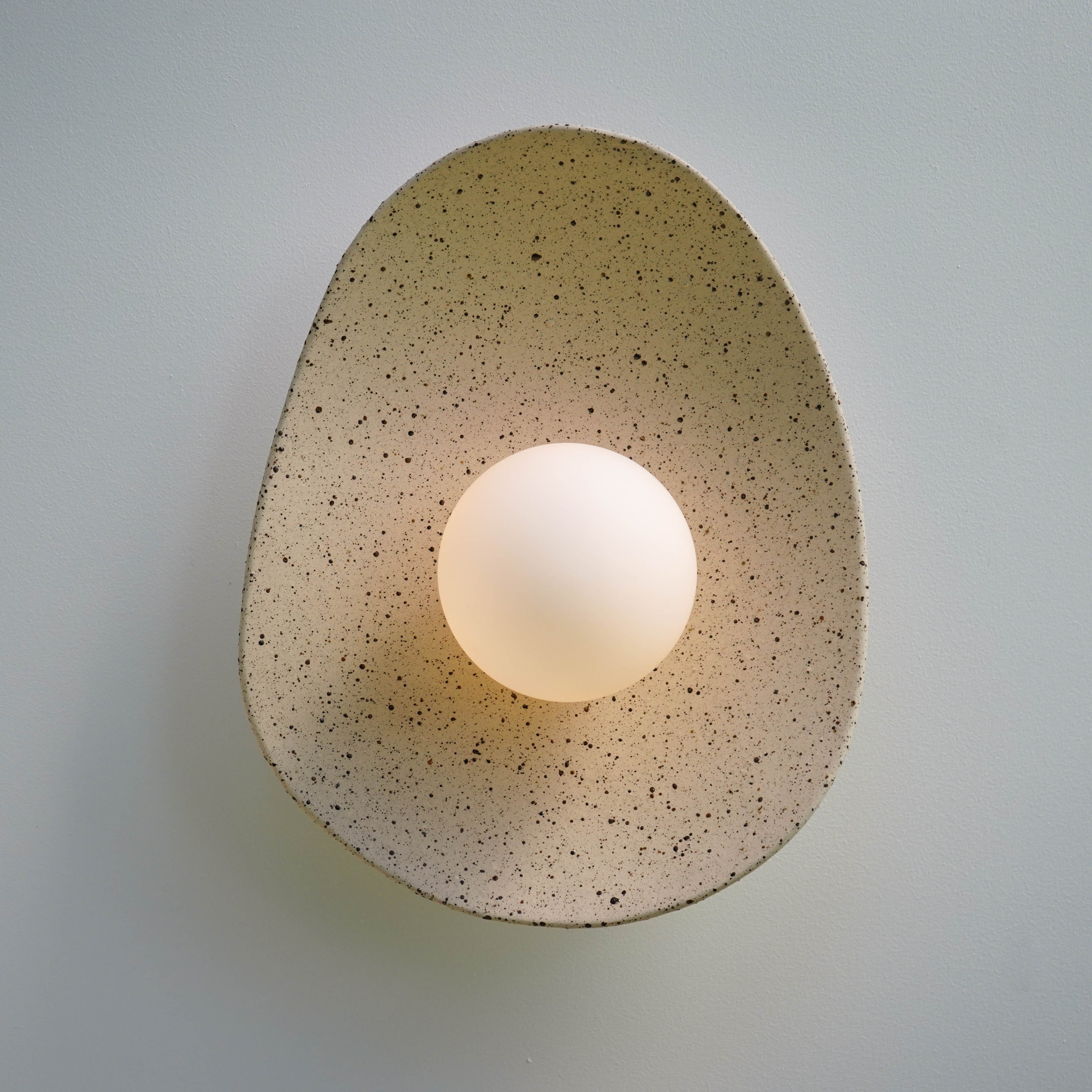 Speckled Ceramic Wall Light / Sconce