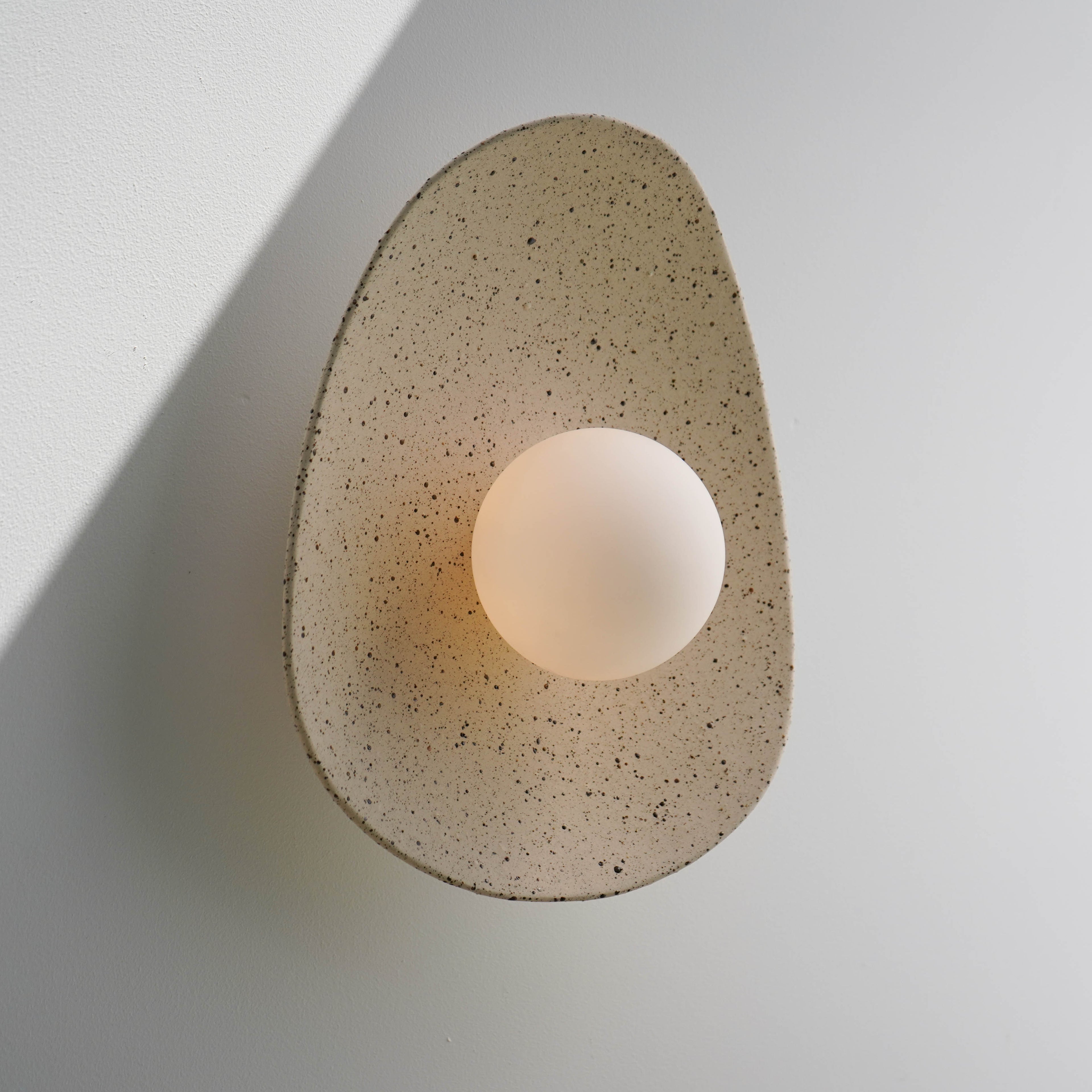 Speckled Ceramic Wall Light / Sconce