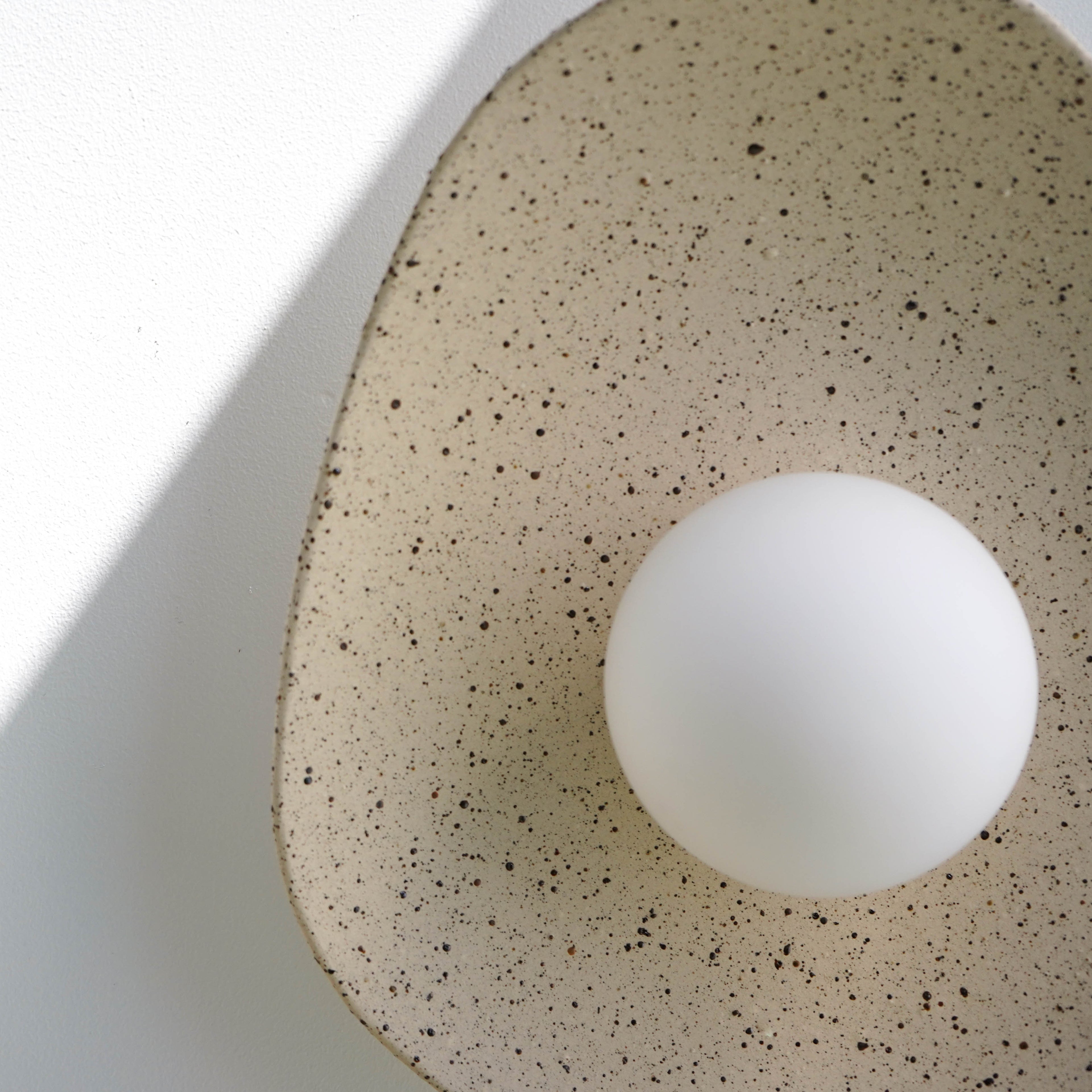 Speckled Ceramic Wall Light / Sconce